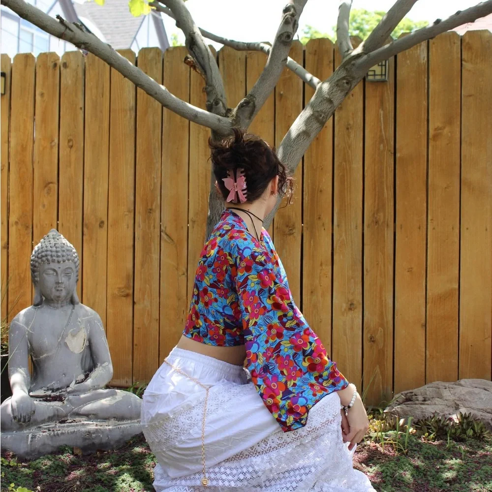 Cottagecore Long White Skirt - Picture 4 of 12